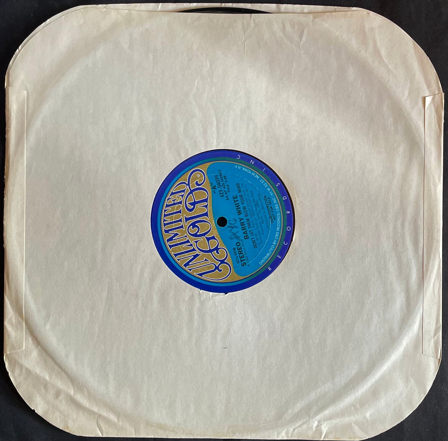 Barry White – Don't Let Them Blow Your Mind - USED Vinyl 12" Single PROMO