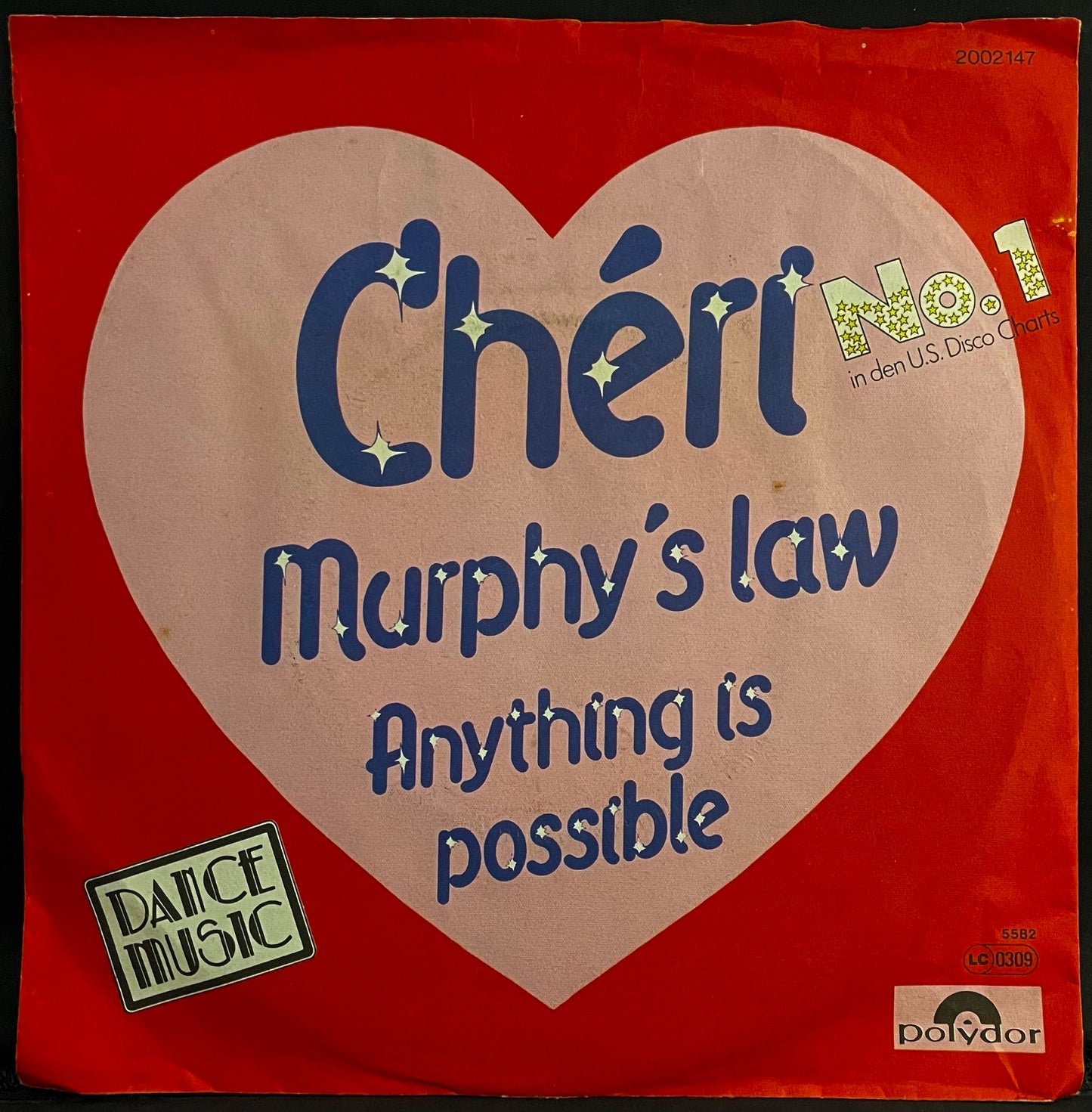 Cheri – Murphy's Law / Anything Is Possible – USED Vinyl 7" Single