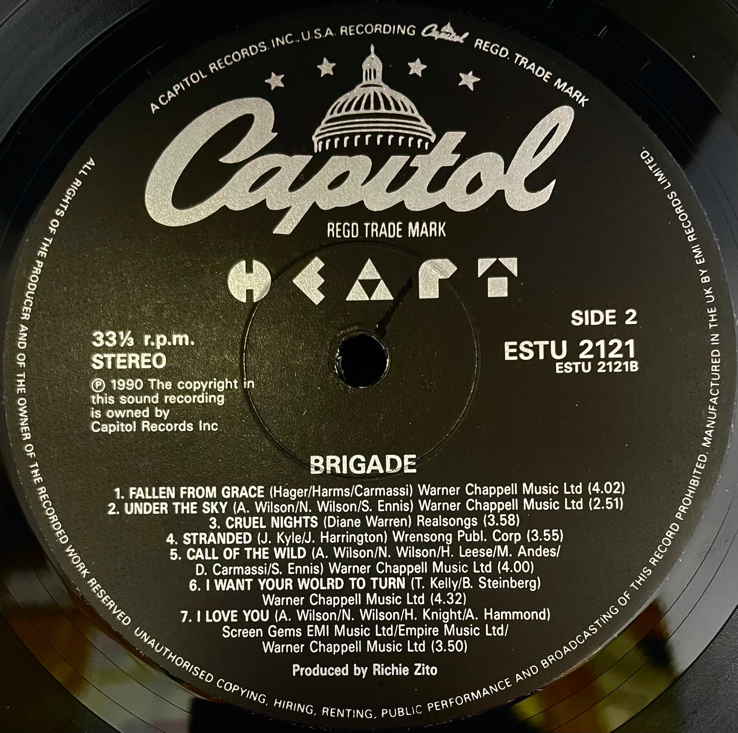 Heart – Brigade - USED Vinyl LP