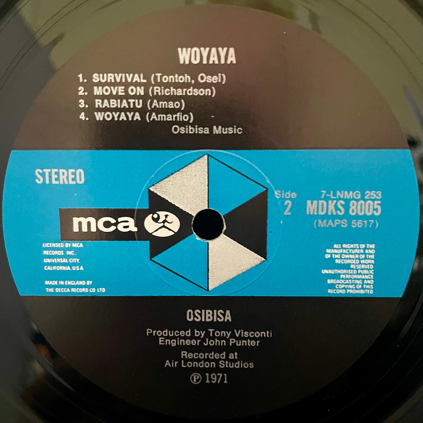 Osibisa – Wɔyaya - USED Vinyl LP
