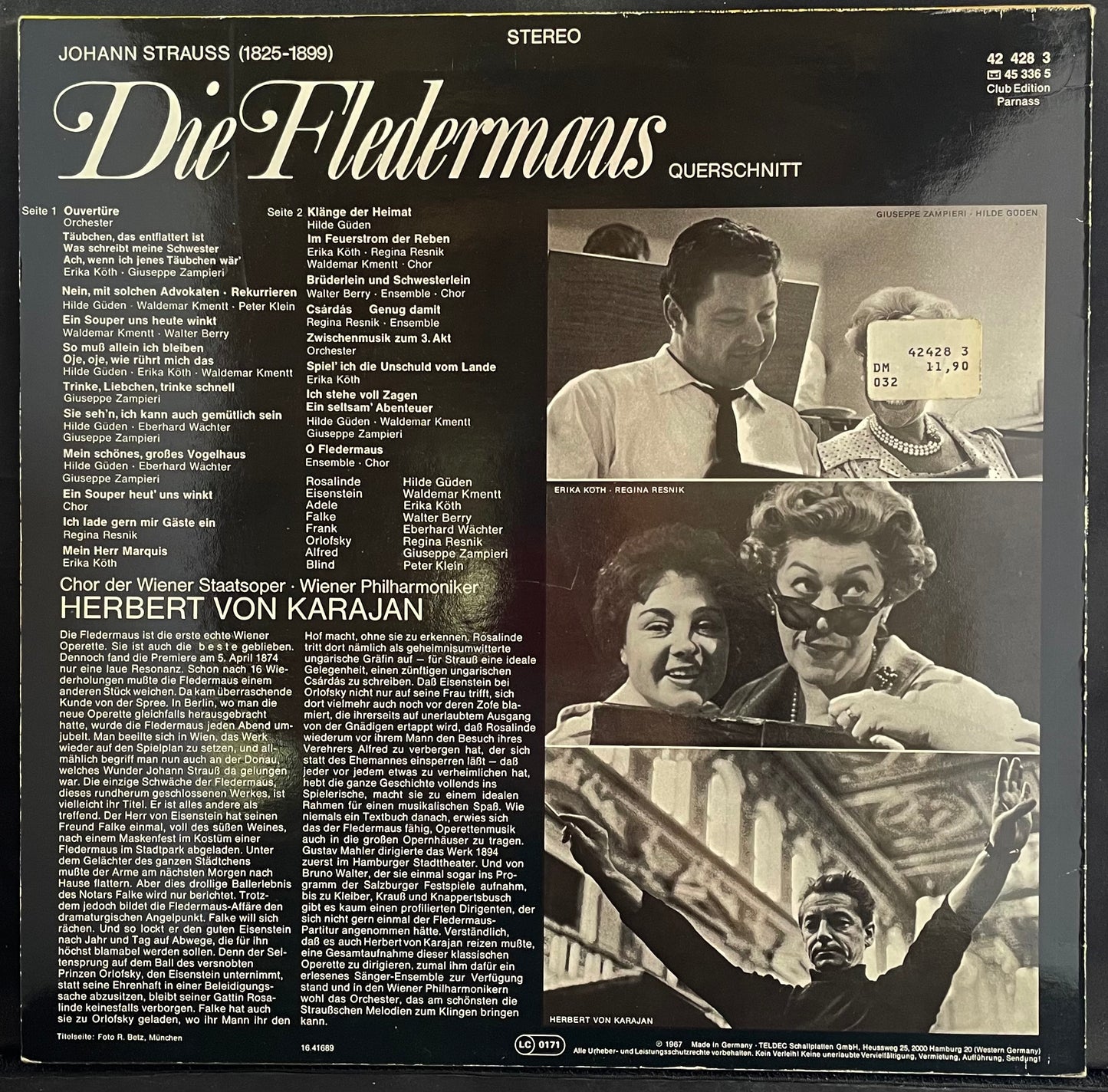 Johann Strauss & V/A – Die Fledermaus (Querschnitt) - USED Vinyl LP