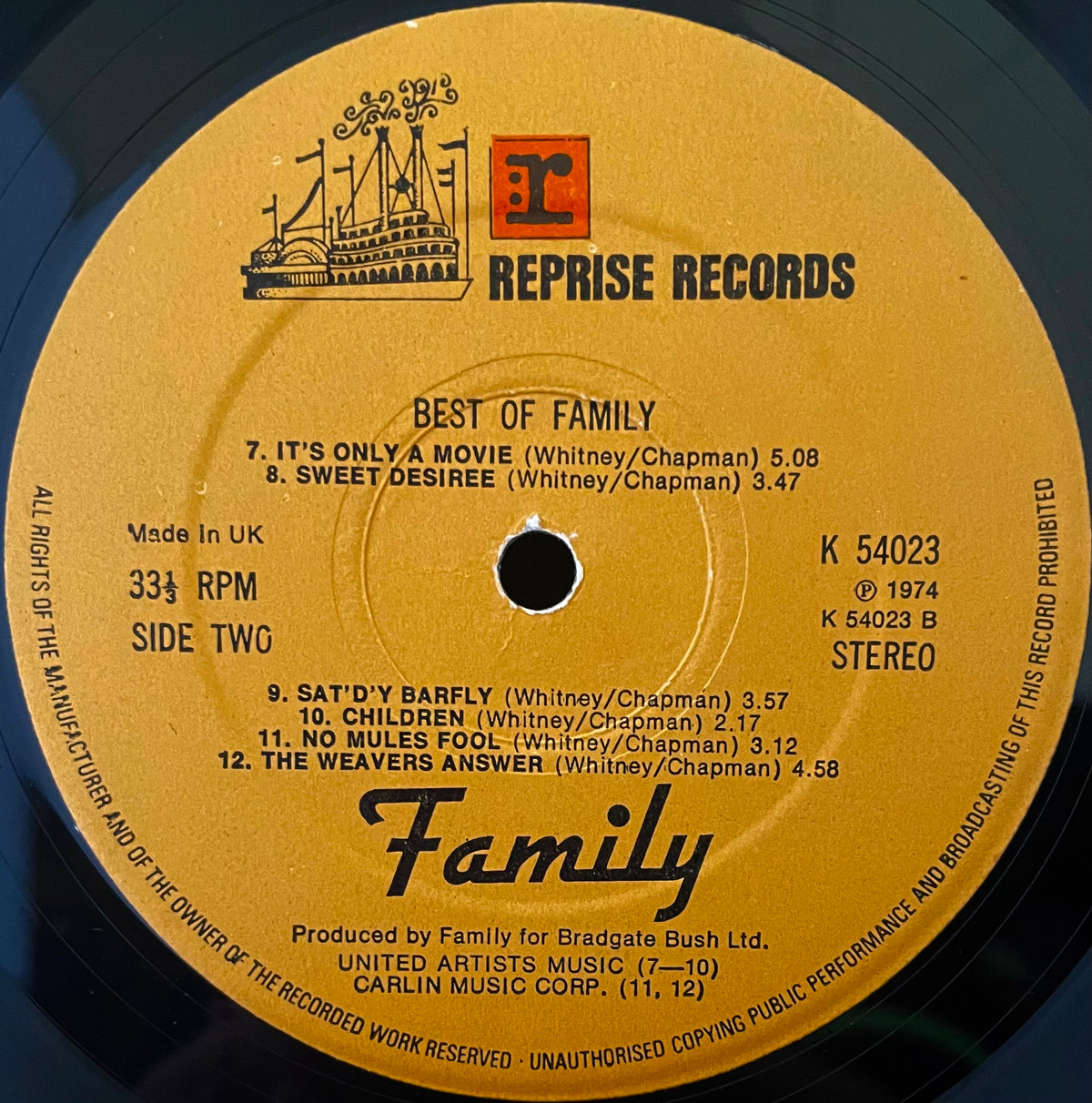 Family – Best Of Family - USED Vinyl 12" LP