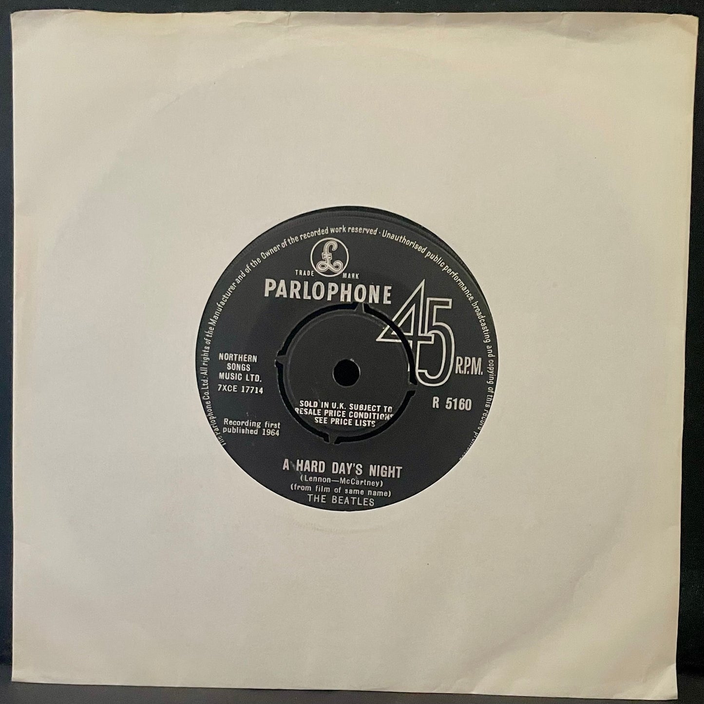 The Beatles – A Hard Day's Night - USED Vinyl 7" Single