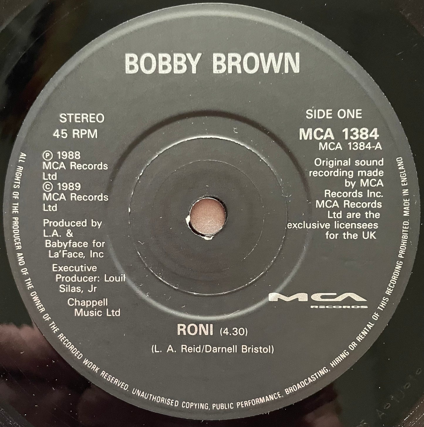 Bobby Brown – Roni - USED Vinyl 7" Single