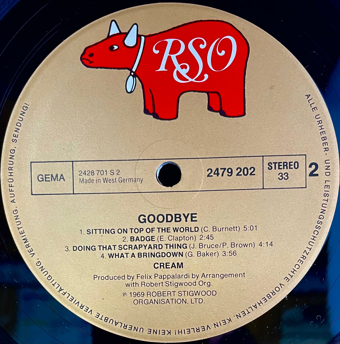 Cream – Goodbye - USED Vinyl LP