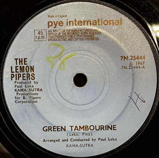 The Lemon Pipers – Green Tambourine - USED Vinyl 7" Single