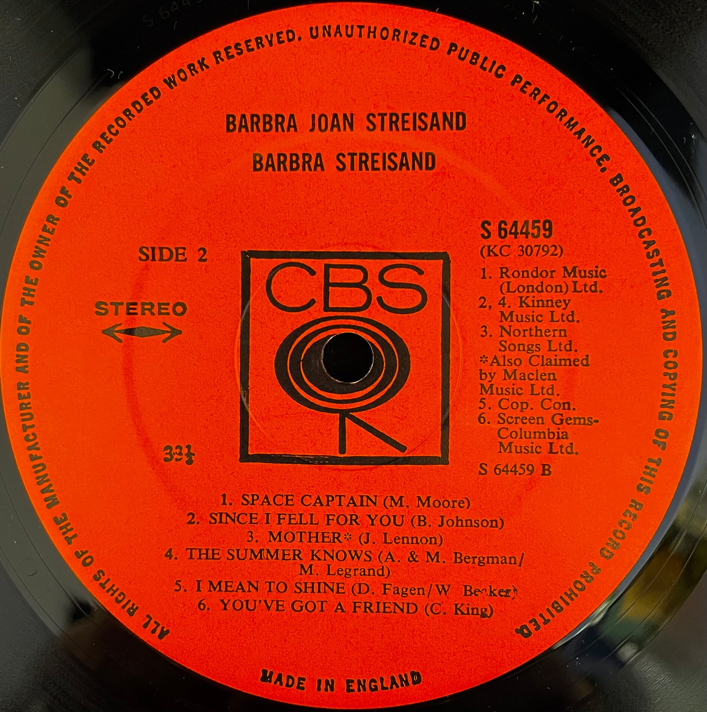 Barbra Joan Streisand – Barbra Joan Streisand - USED Vinyl LP