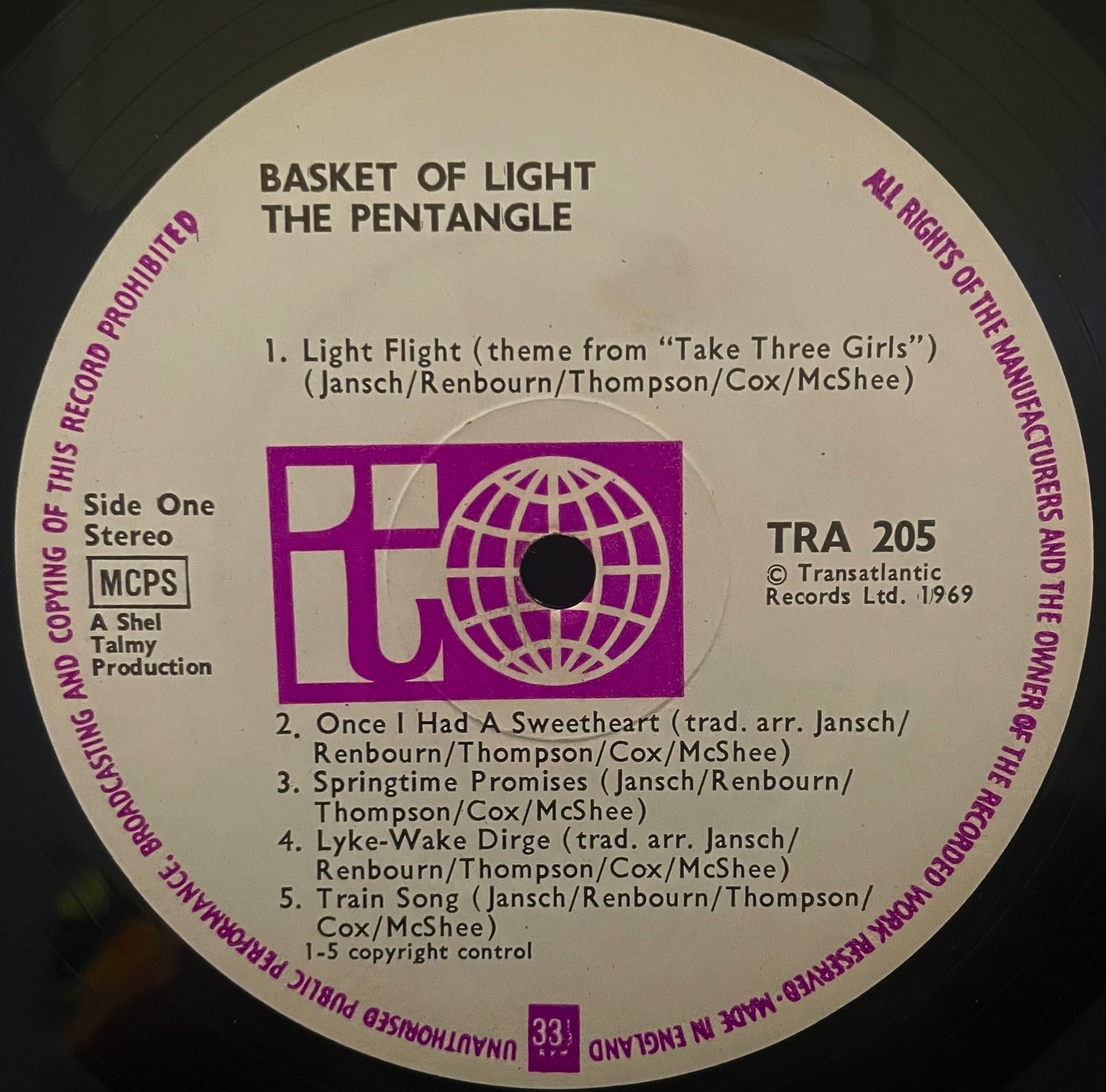 The Pentangle – Basket Of Light - USED Vinyl LP