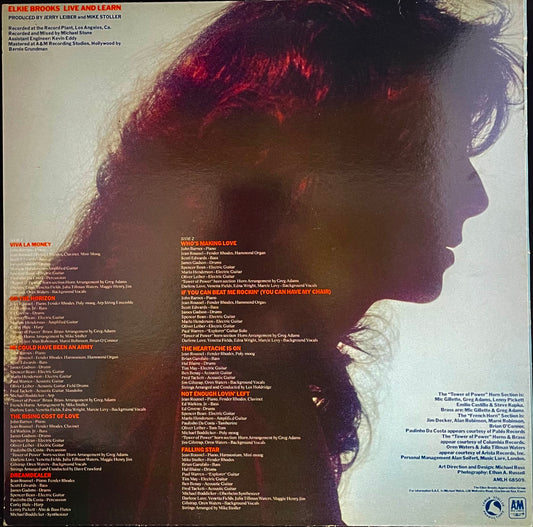 Elkie Brooks – Live And Learn - USED Vinyl LP