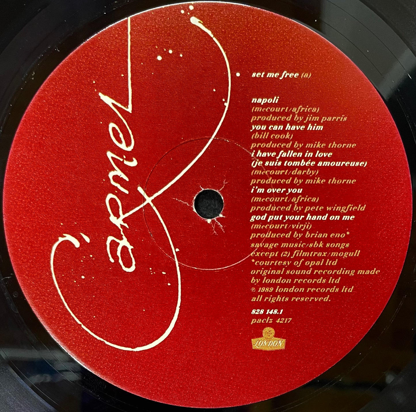 Carmel – Set Me Free – I Love Rock 'N Roll - USED Vinyl LP