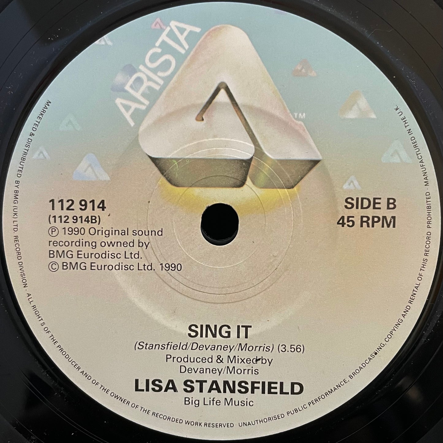 Lisa Stansfield – Live Together (New Version) – USED Vinyl 7" Single