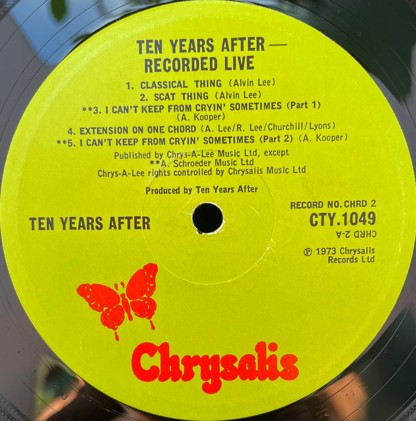 Ten Years After – Recorded Live - USED Vinyl 2LP