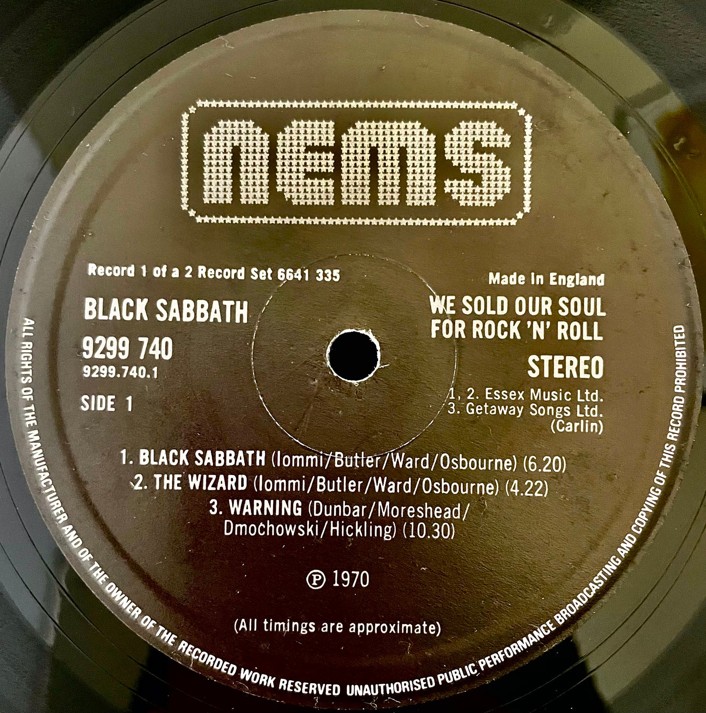 Black Sabbath – We Sold Our Soul For Rock 'N' Roll - USED Vinyl 2LP