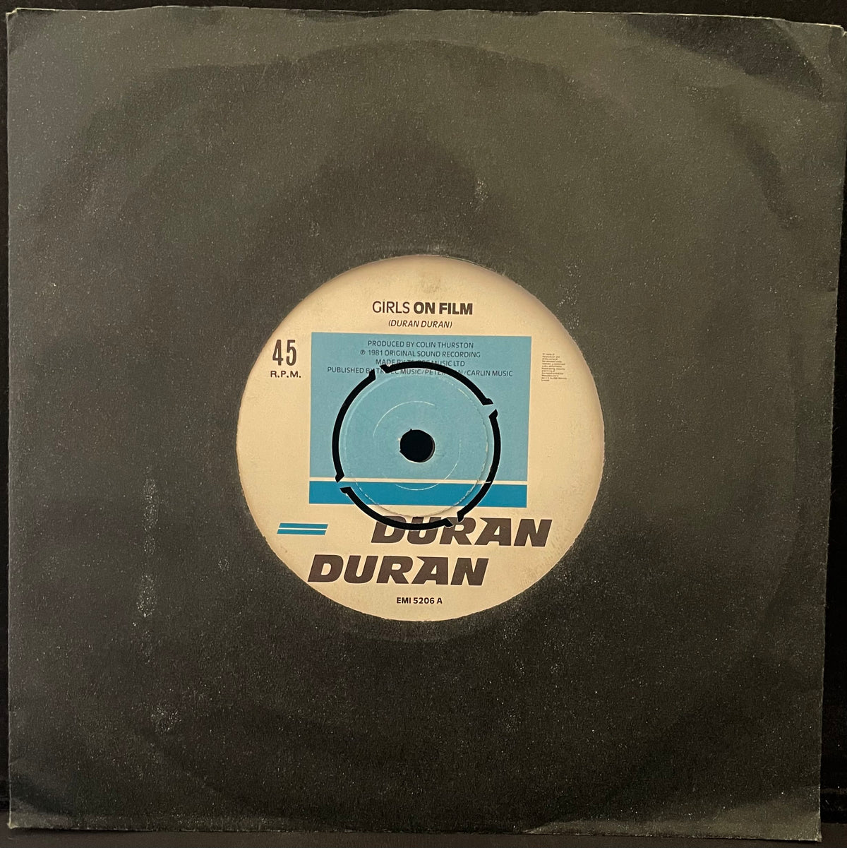 Duran Duran – Girls On Film - USED Vinyl 7" Single