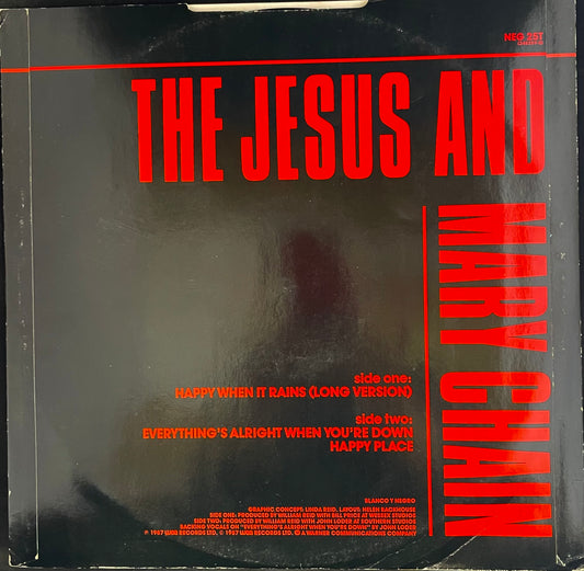 The Jesus And Mary Chain – Happy When It Rains - USED Vinyl 12" Single