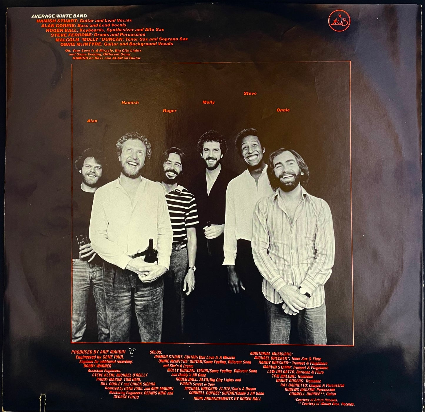 Average White Band – Warmer Communications - USED Vinyl LP