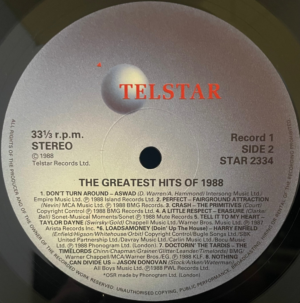 Various – The Greatest Hits Of 1988 - USED Vinyl 12" 2LP