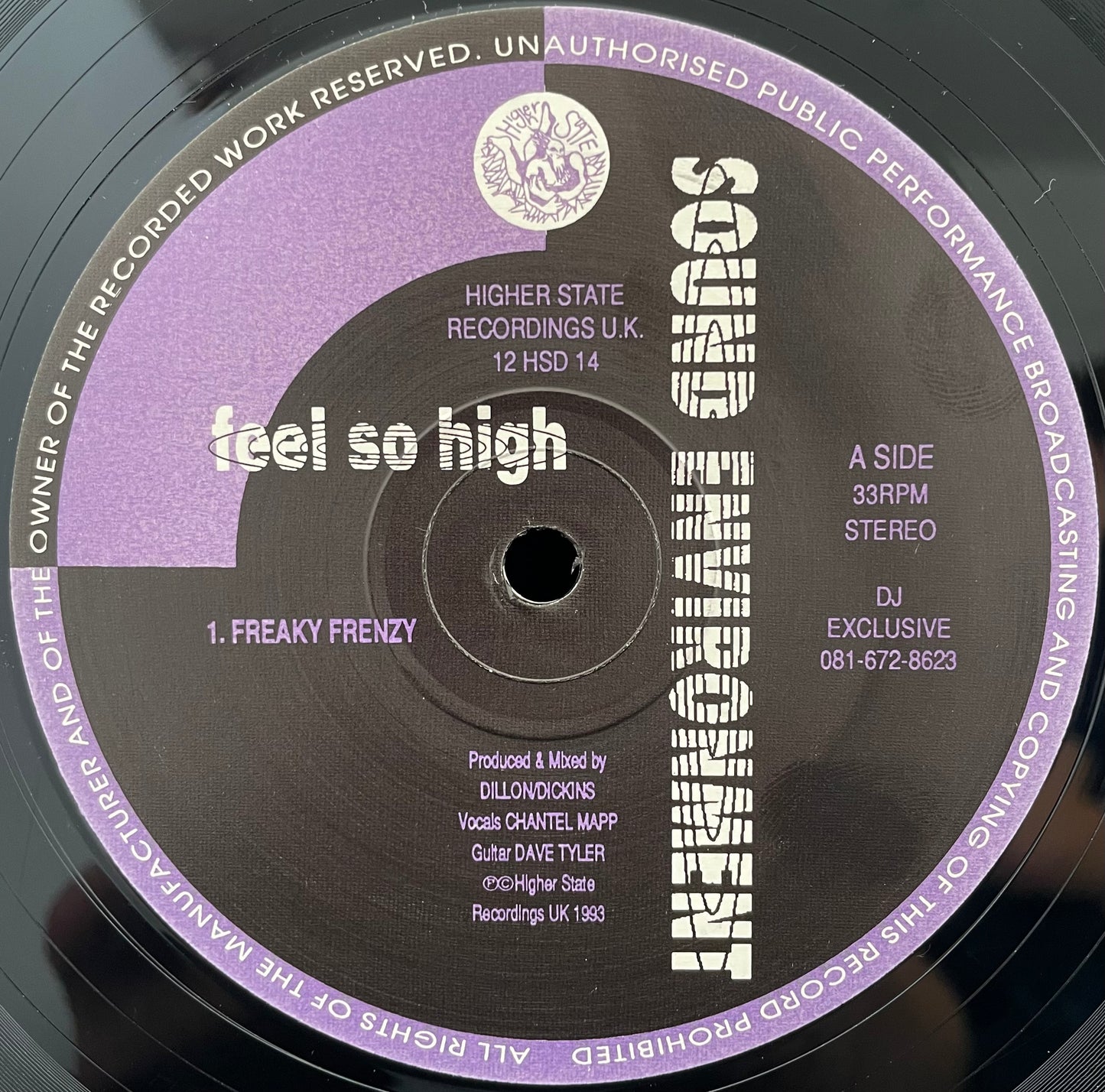 Sound Environment – Feel So High – USED Vinyl 12" Single