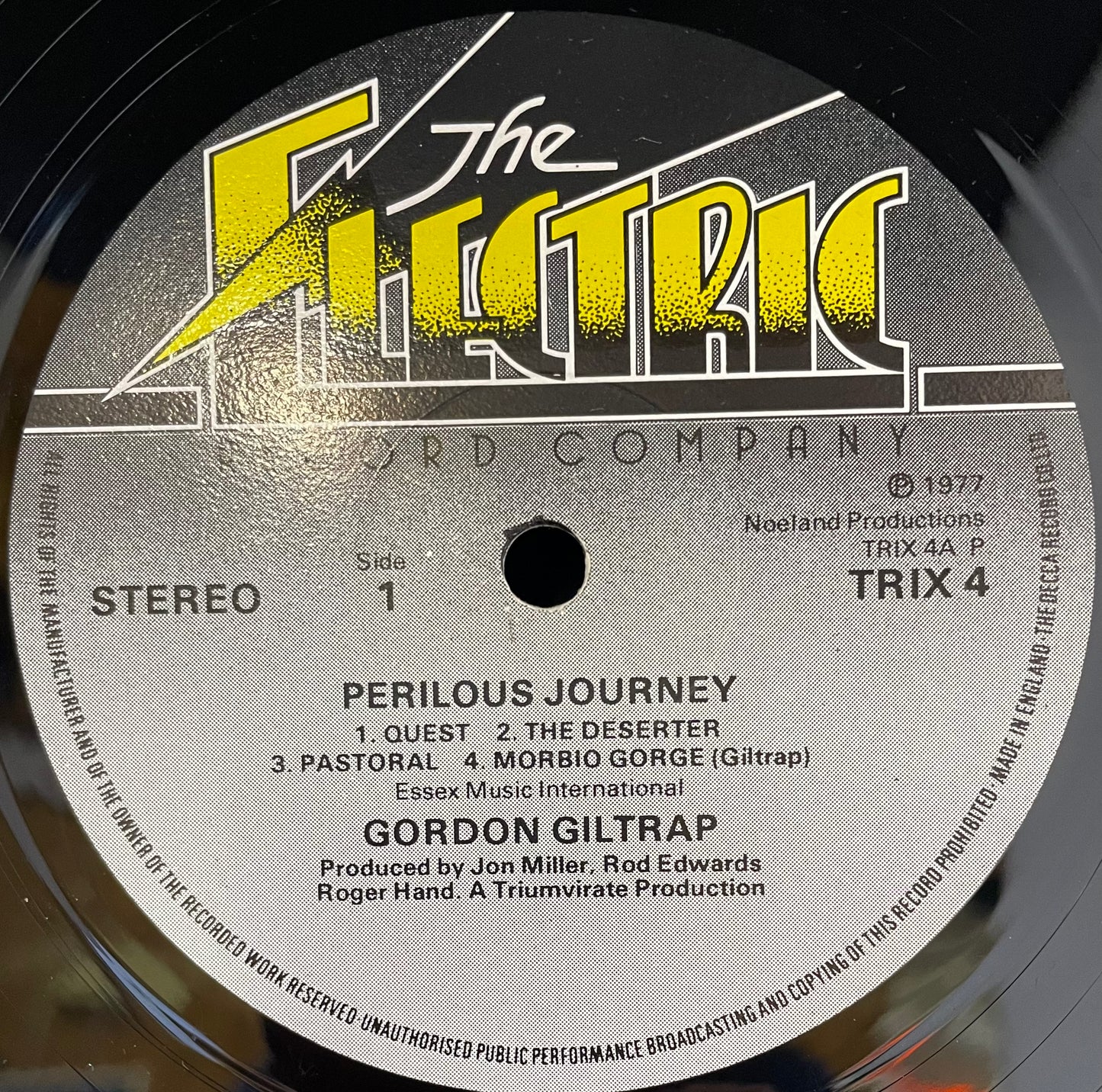 Gordon Giltrap – Perilous Journey - USED Vinyl LP