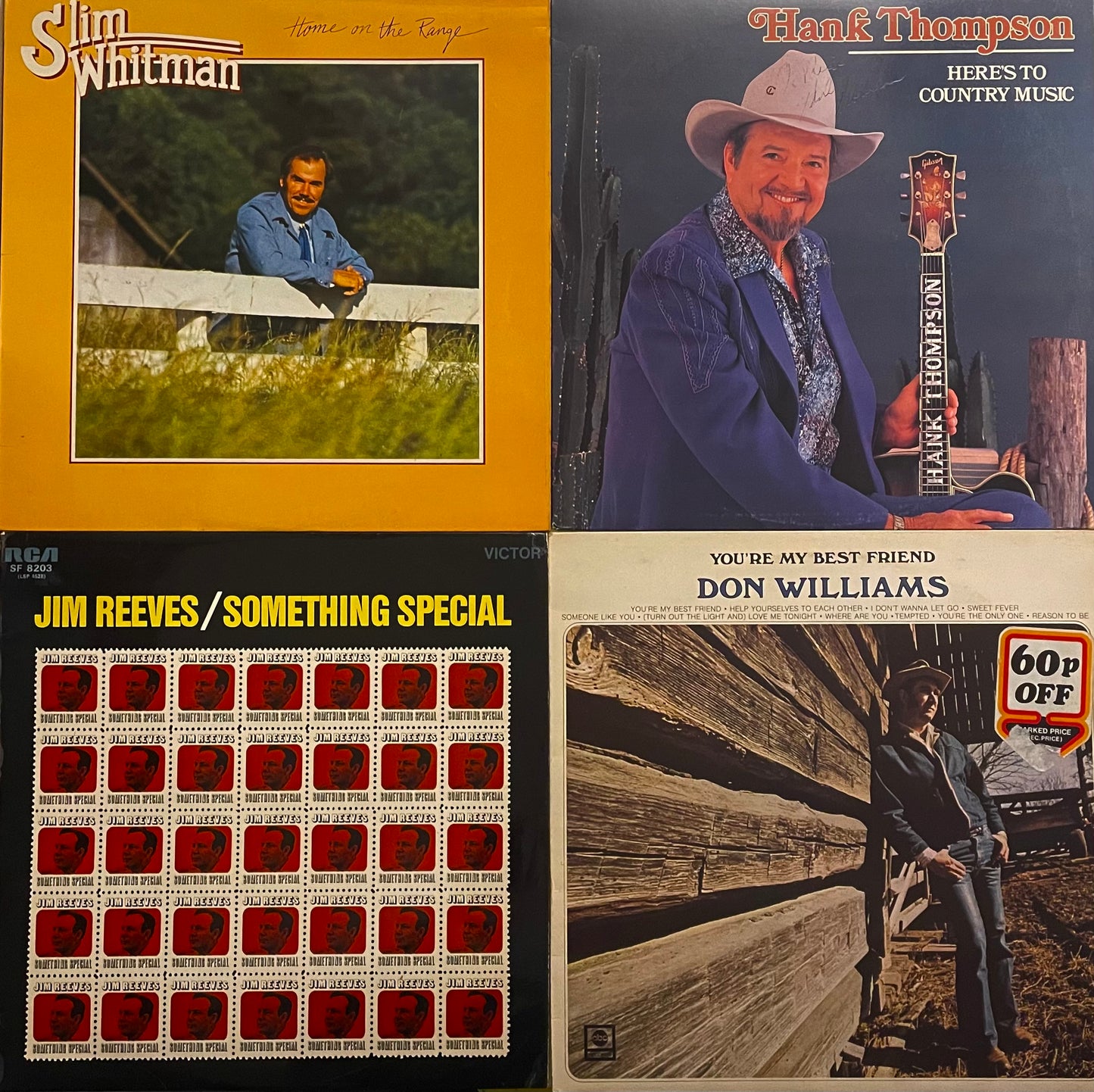 Vinyl Record Job Lot 20 x 12" -  Country