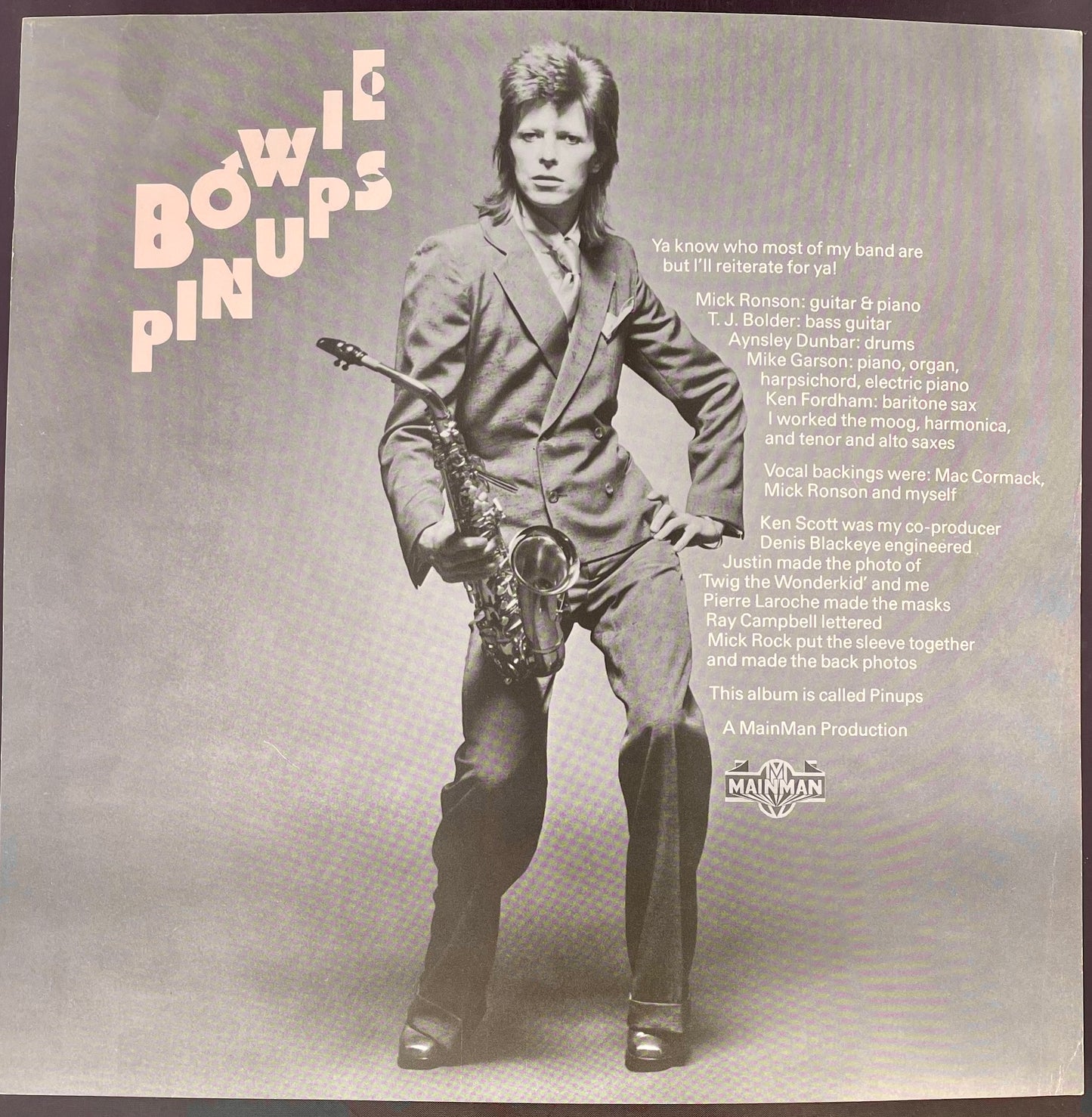 Bowie – Pinups - USED Vinyl LP