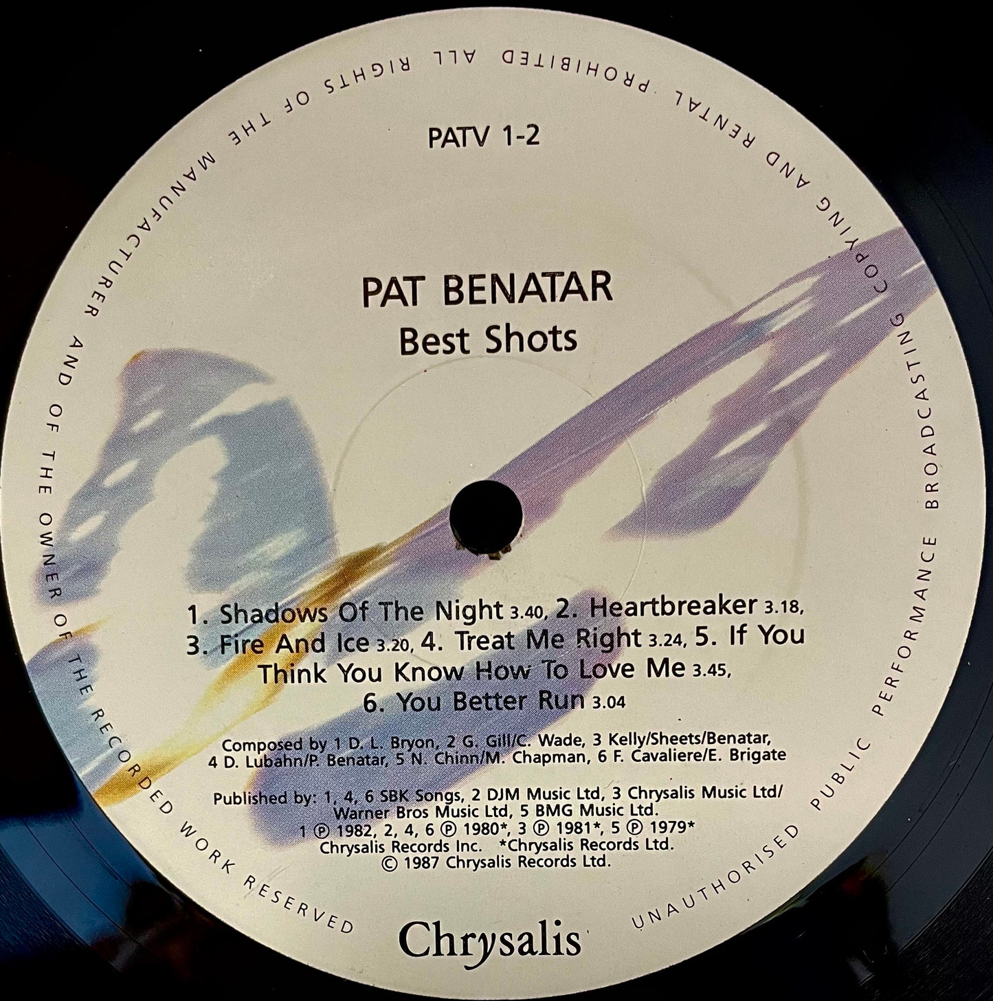Pat Benatar – Best Shots - USED Vinyl LP