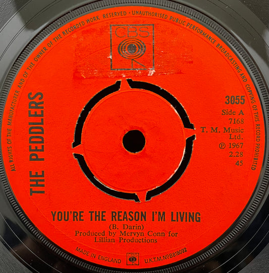 The Peddlers – You're The Reason I'm Living – gebrauchte 7"-Vinyl-Single