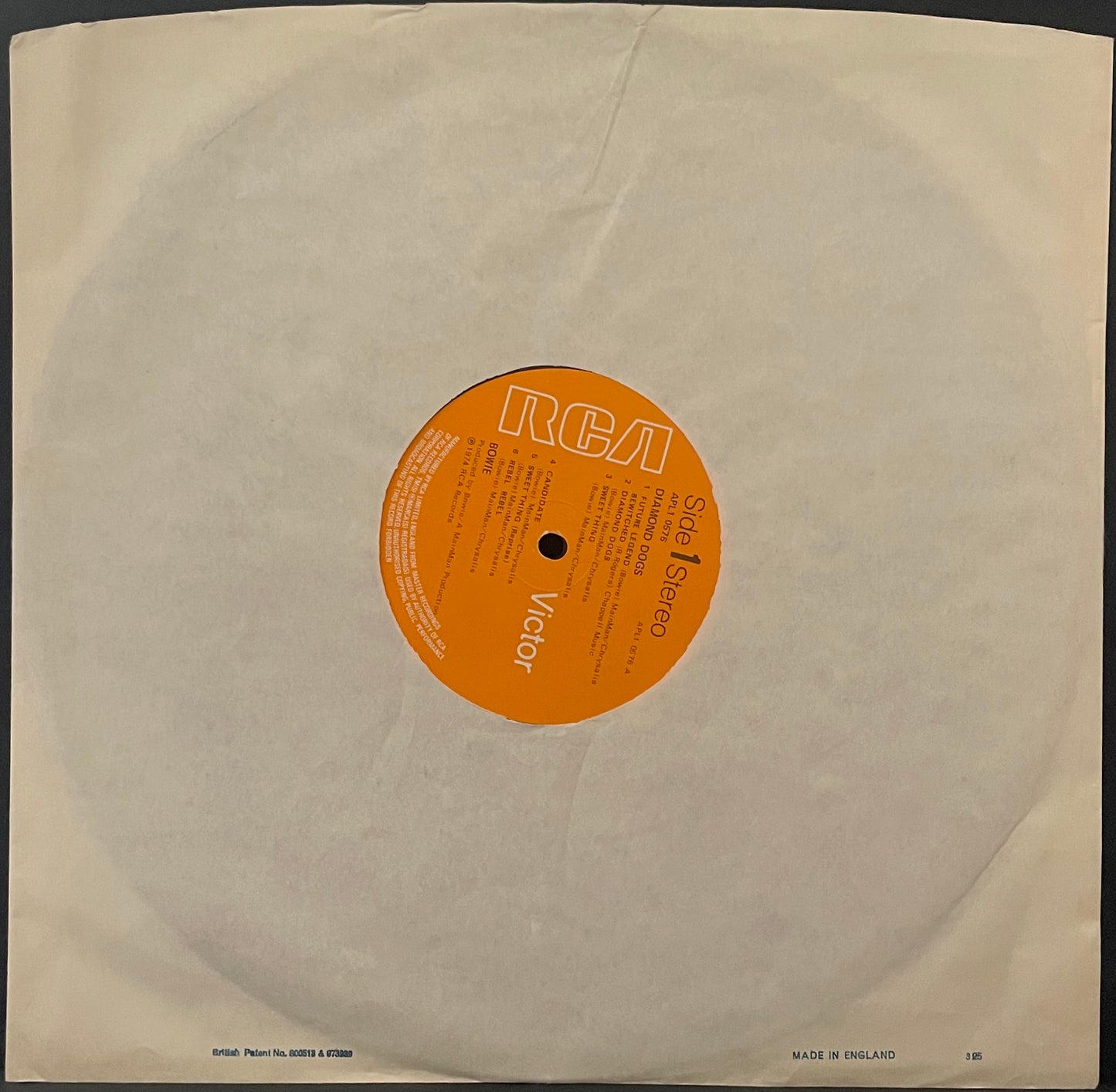 Bowie – Diamond Dogs - USED Vinyl LP