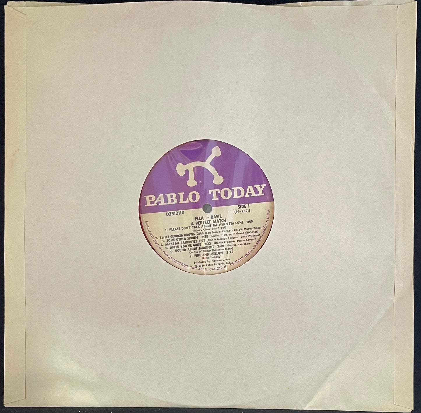 Ella And Basie – A Perfect Match - USED Vinyl LP RED