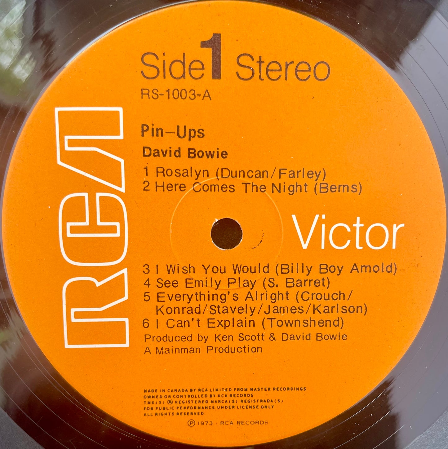 Bowie – Pinups - USED Vinyl LP