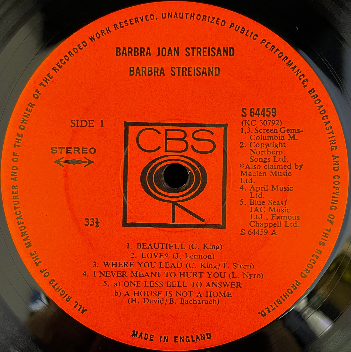 Barbra Joan Streisand – Barbra Joan Streisand - USED Vinyl LP