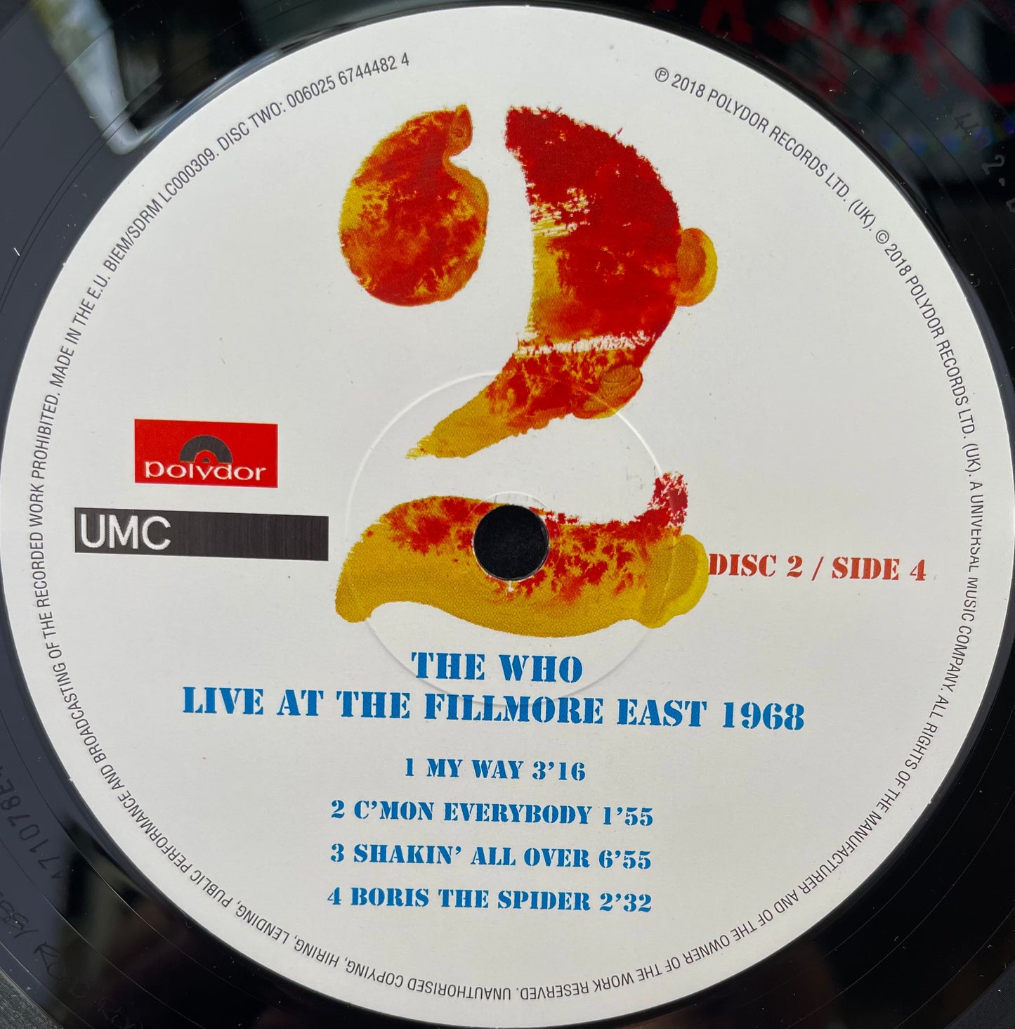 The Who – Live At The Fillmore East 1968 - USED Vinyl 3LP