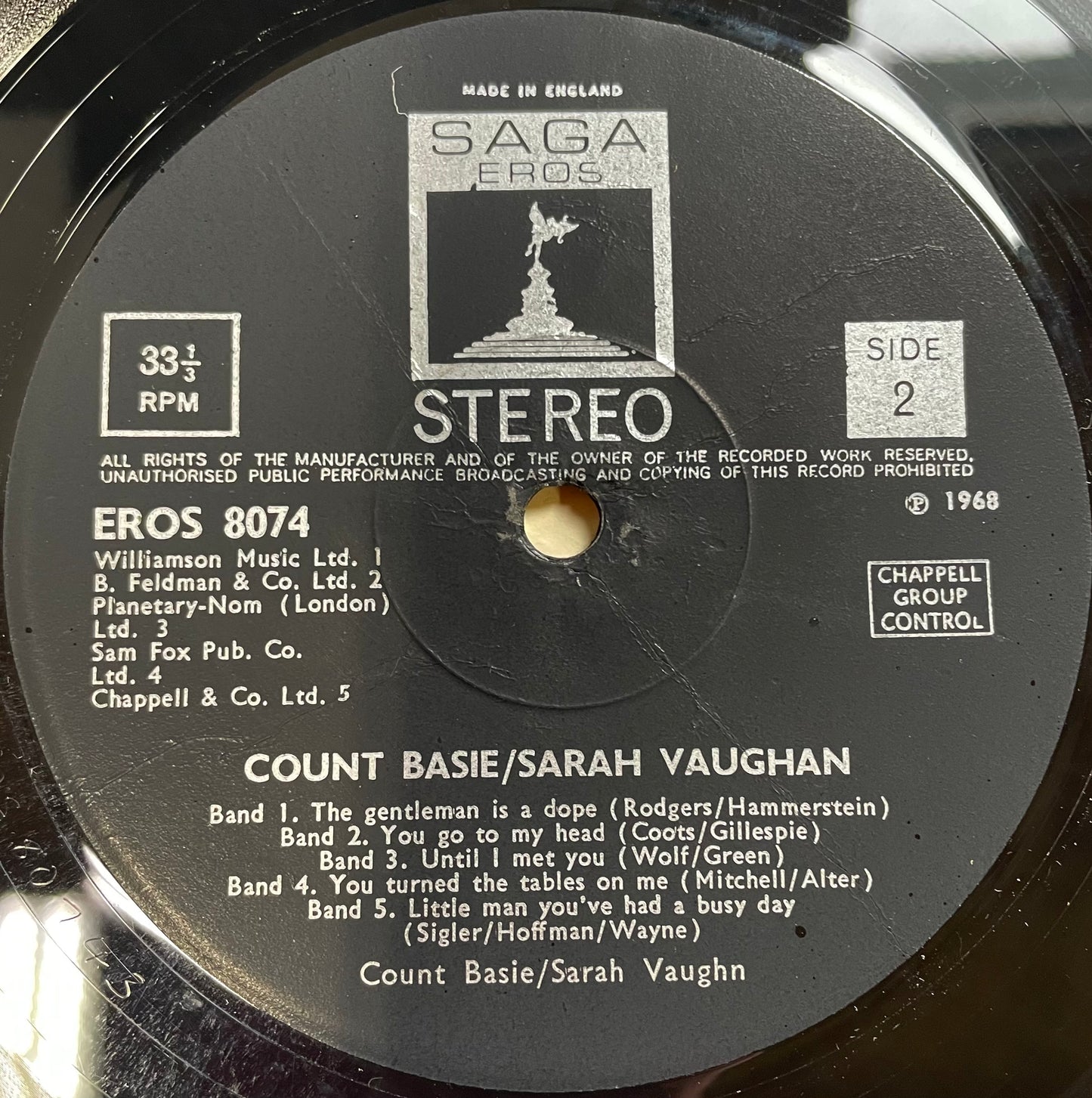 Count Basie & Sarah Vaughan – Count Basie & Sarah Vaughan - USED Vinyl LP