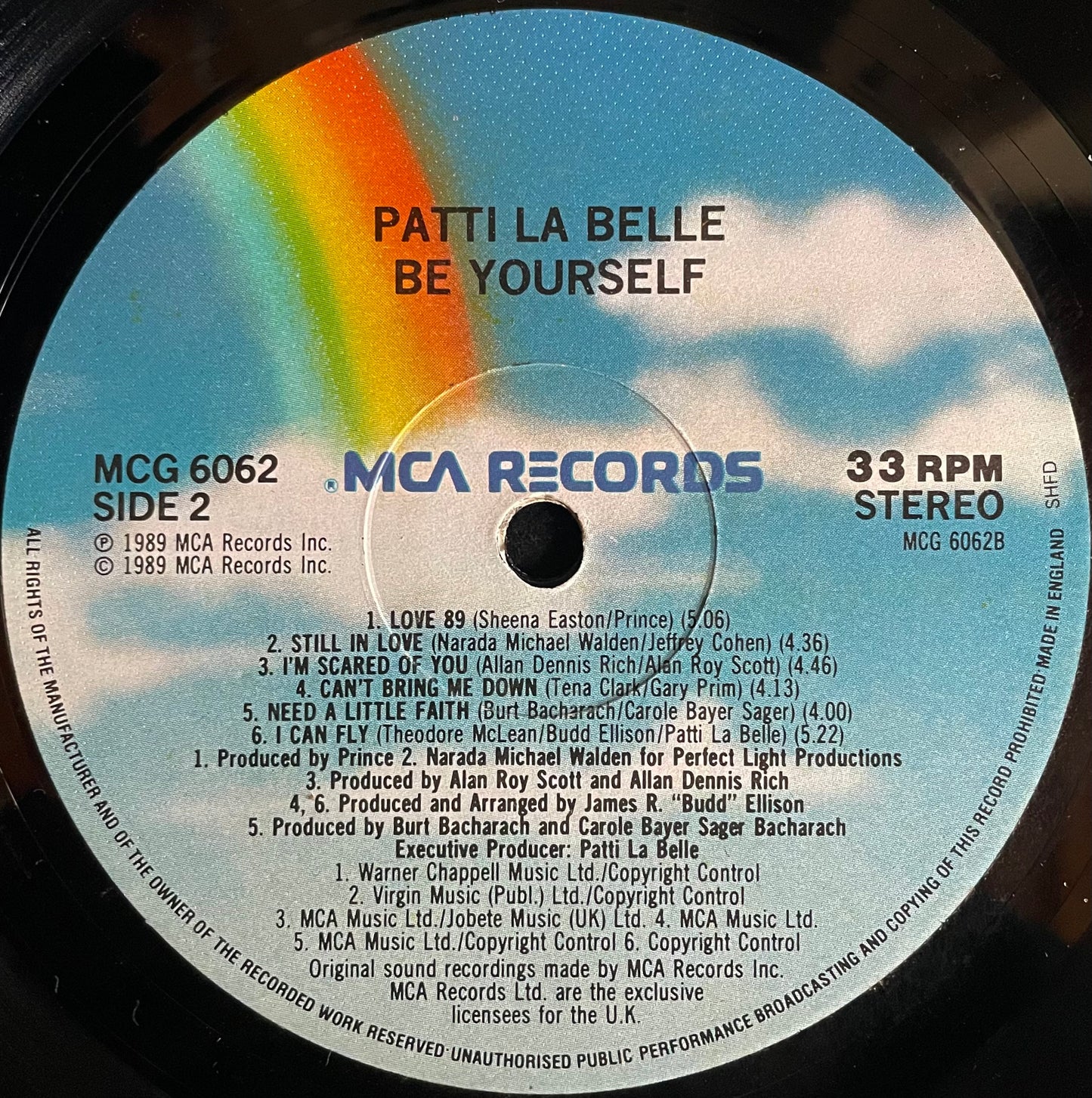 Patti LaBelle – Be Yourself - USED Vinyl LP