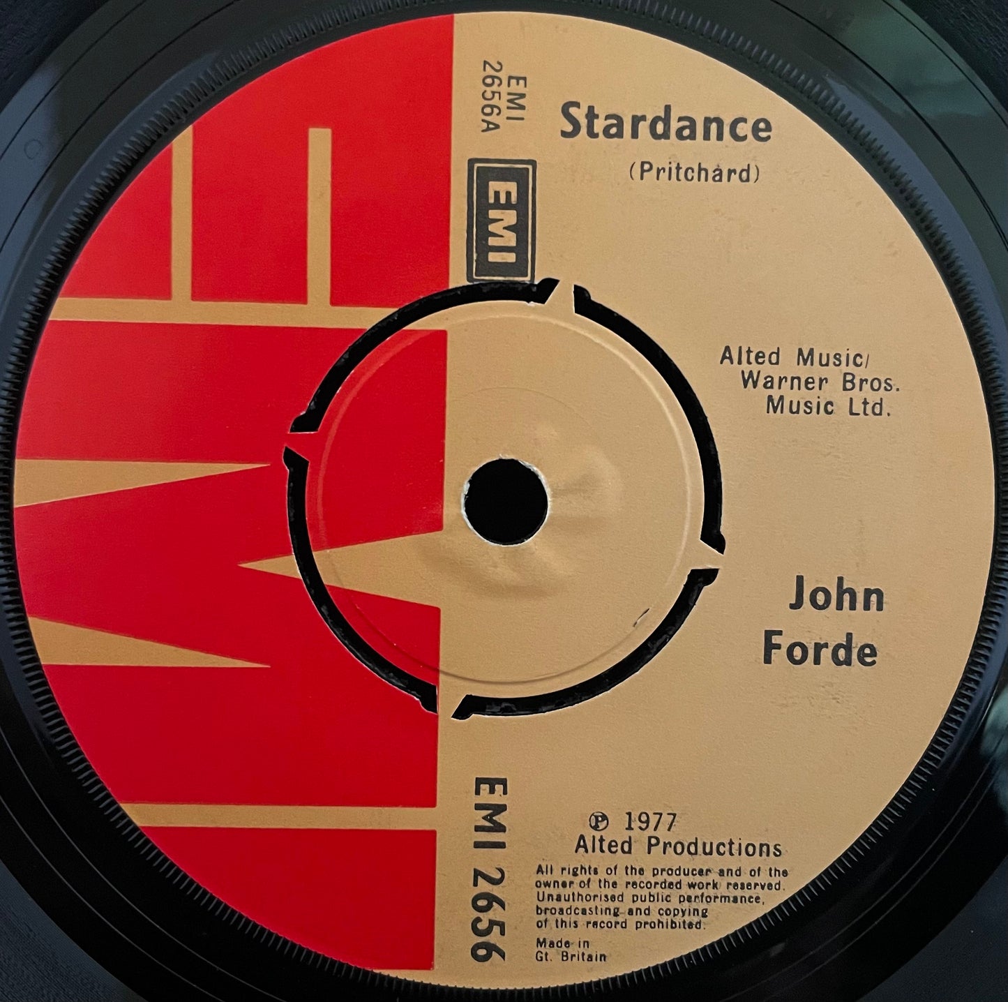 John Forde – Stardance - USED Vinyl 7" Single