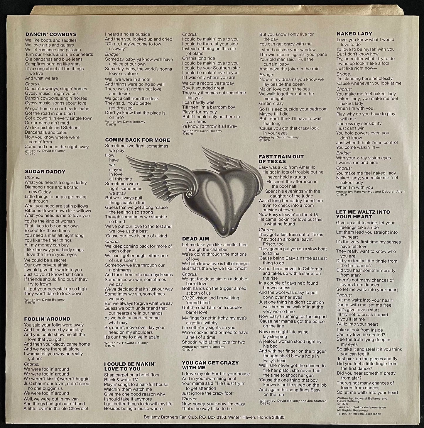 Bellamy Brothers – You Can Get Crazy- USED Vinyl LP