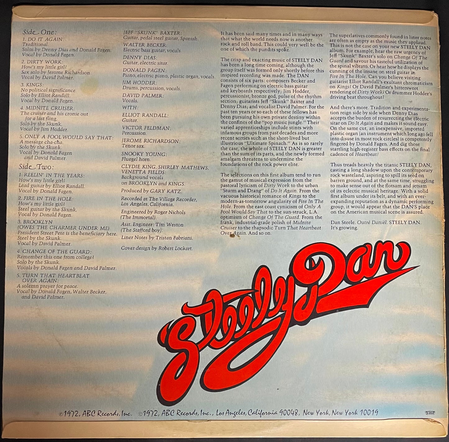 Steely Dan – Can't Buy A Thrill - USED Vinyl LP