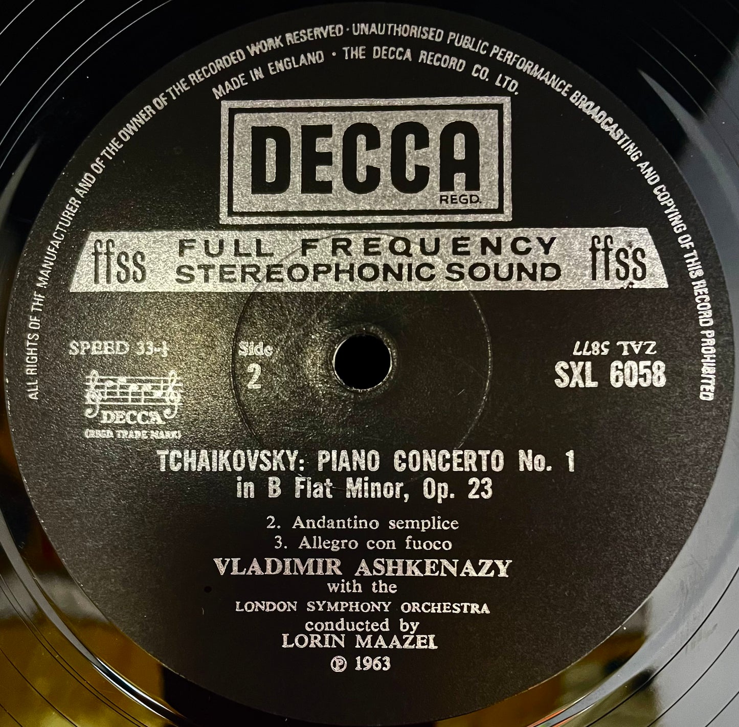 Tchaikovsky, London Symphony Orchestra – Piano Concerto Nº 1 - USED Vinyl LP