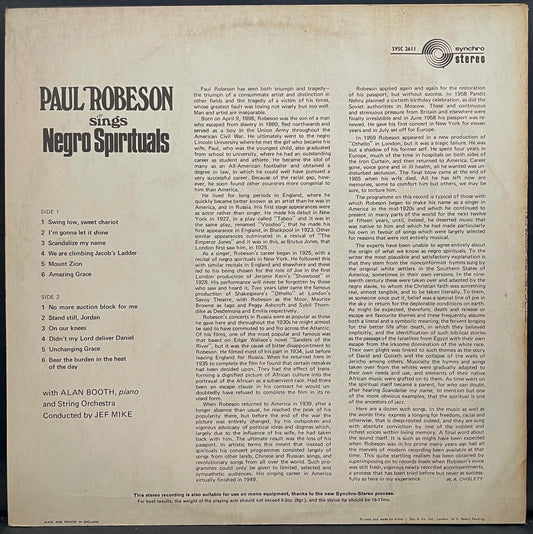 Paul Robeson – Paul Robeson Singt Negro Spirituals – gebrauchte Vinyl-LP