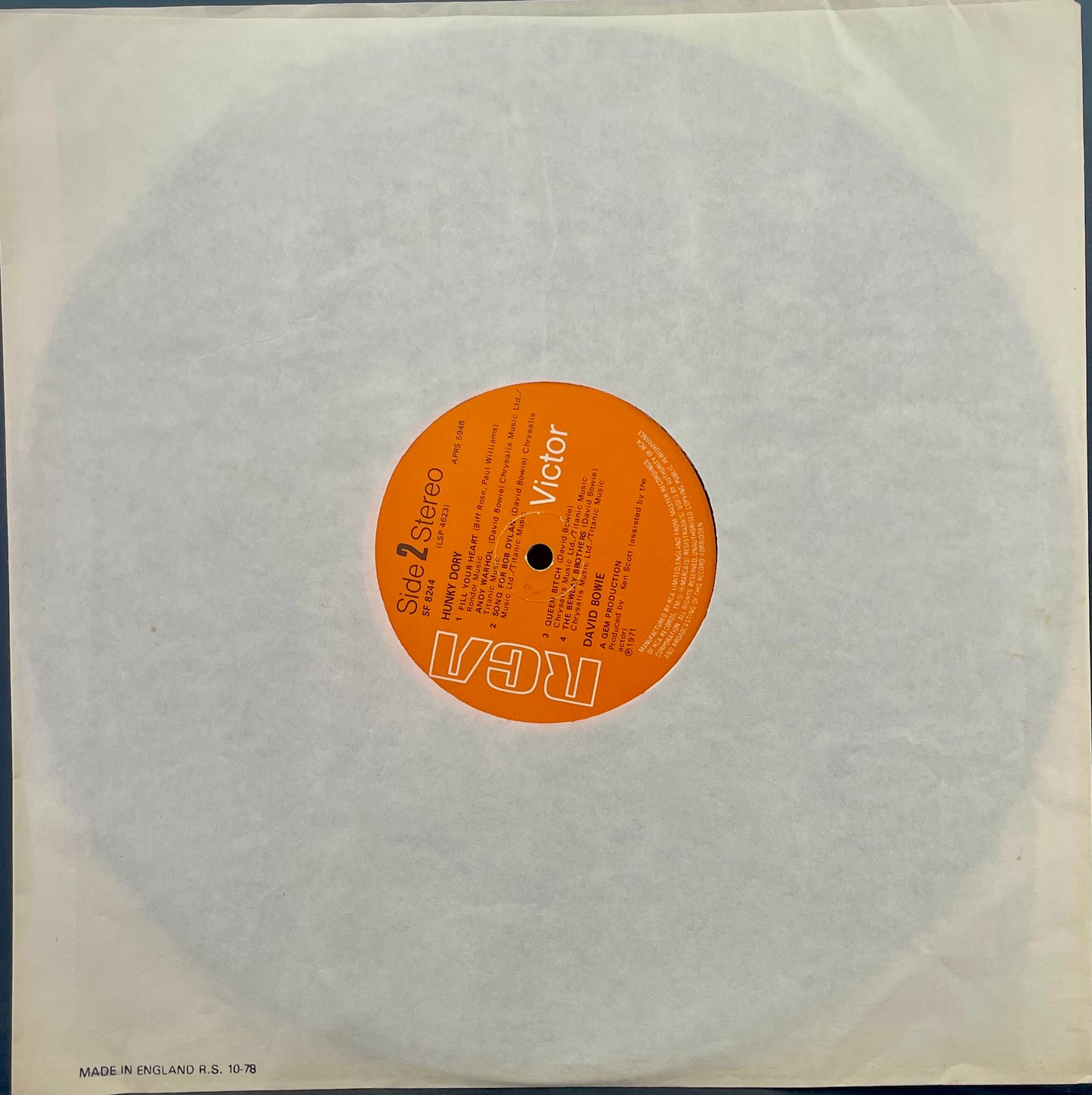 David Bowie – Hunky Dory - USED Vinyl LP