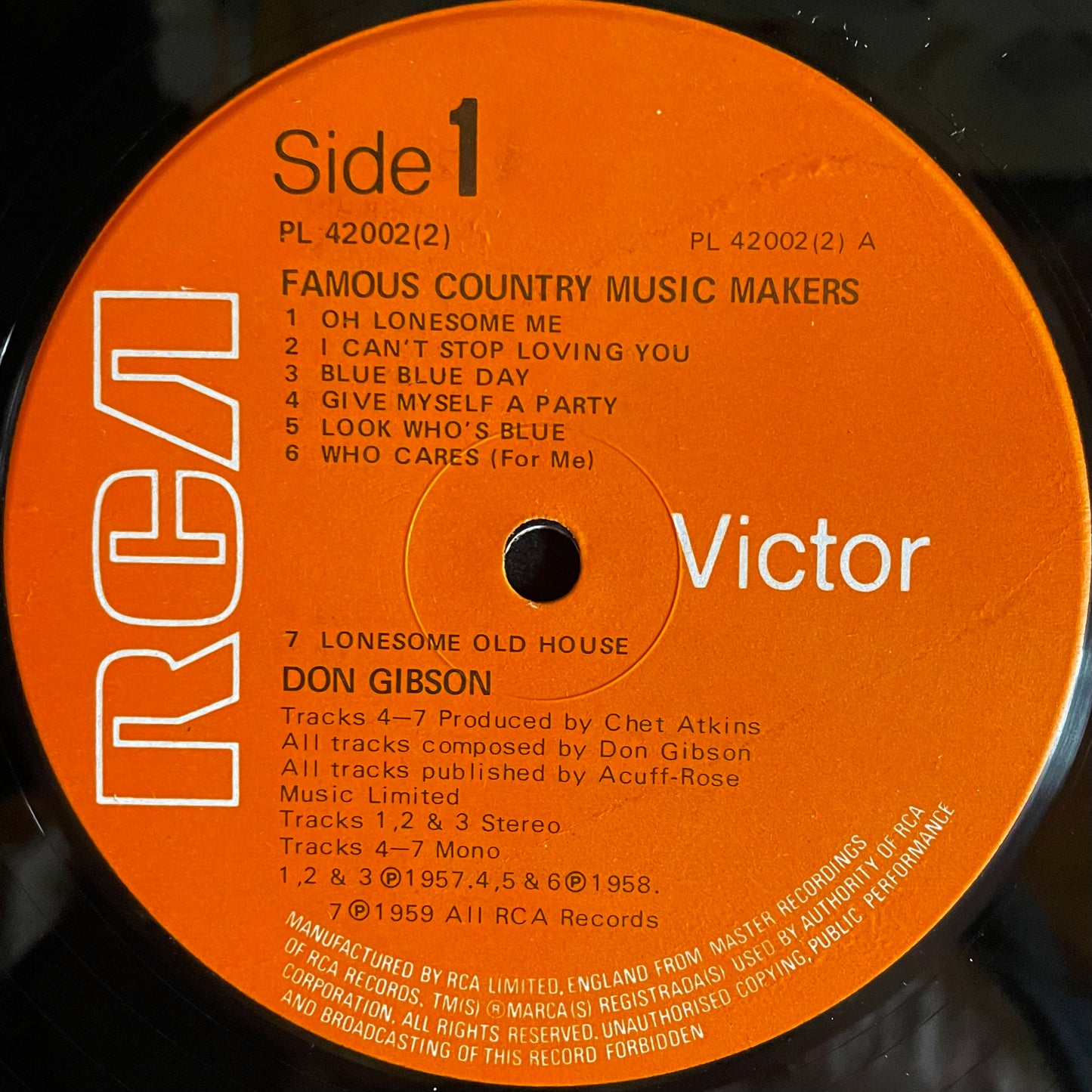 Don Gibson – Famous Country Music-Makers - USED Vinyl 2LP