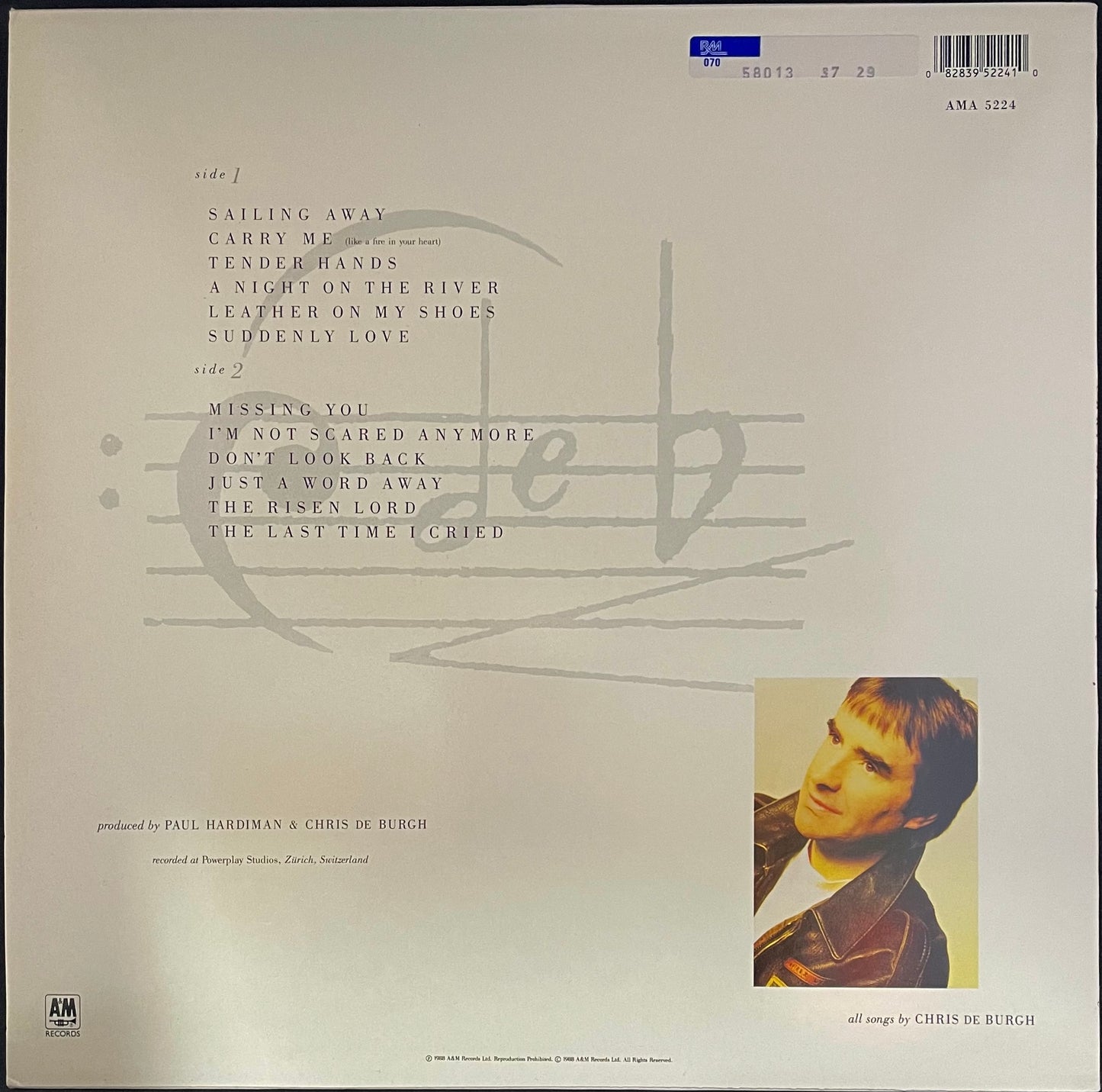 Chris de Burgh – Flying Colours - USED Vinyl LP