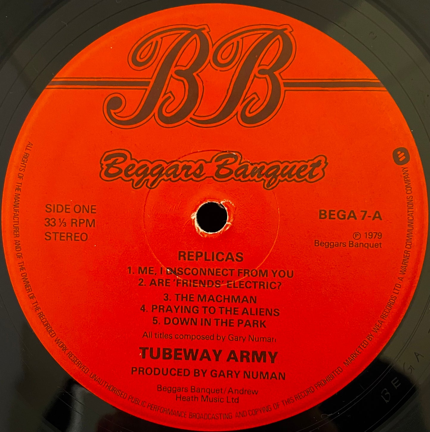 Tubeway Army – Replicas - USED Vinyl LP