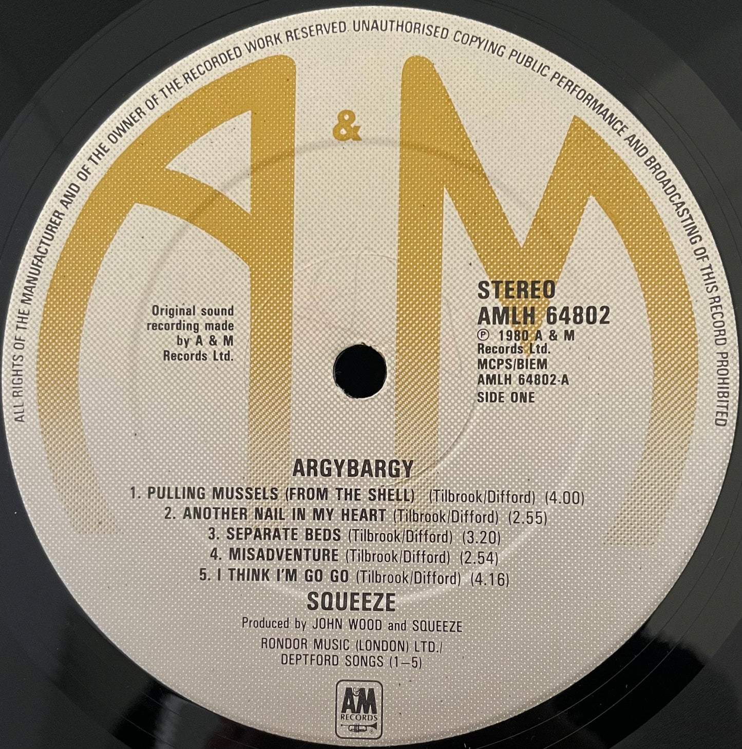 Squeeze – Argybargy - USED Vinyl LP