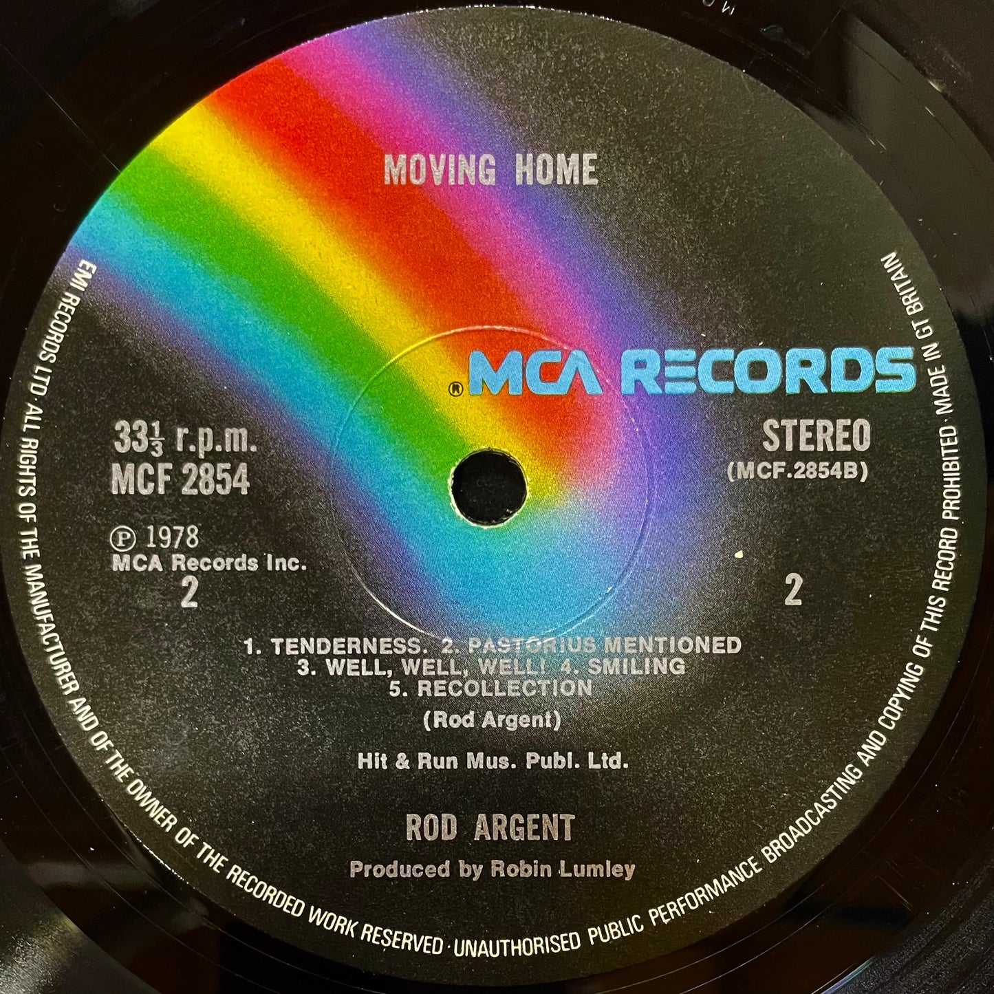 Rod Argent – Moving Home - USED Vinyl LP