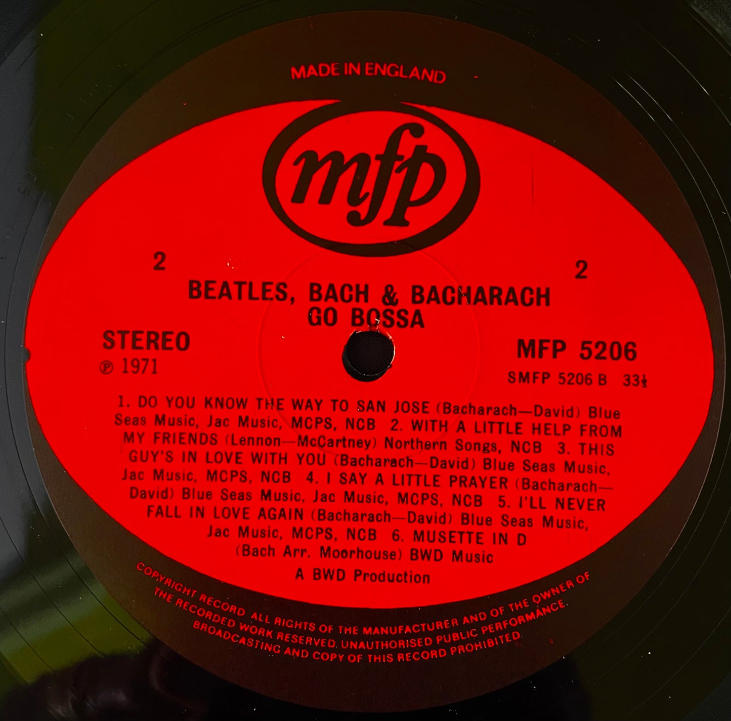 Alan Moorhouse – Beatles, Bach, Bacharach Go Bossa - USED Vinyl LP