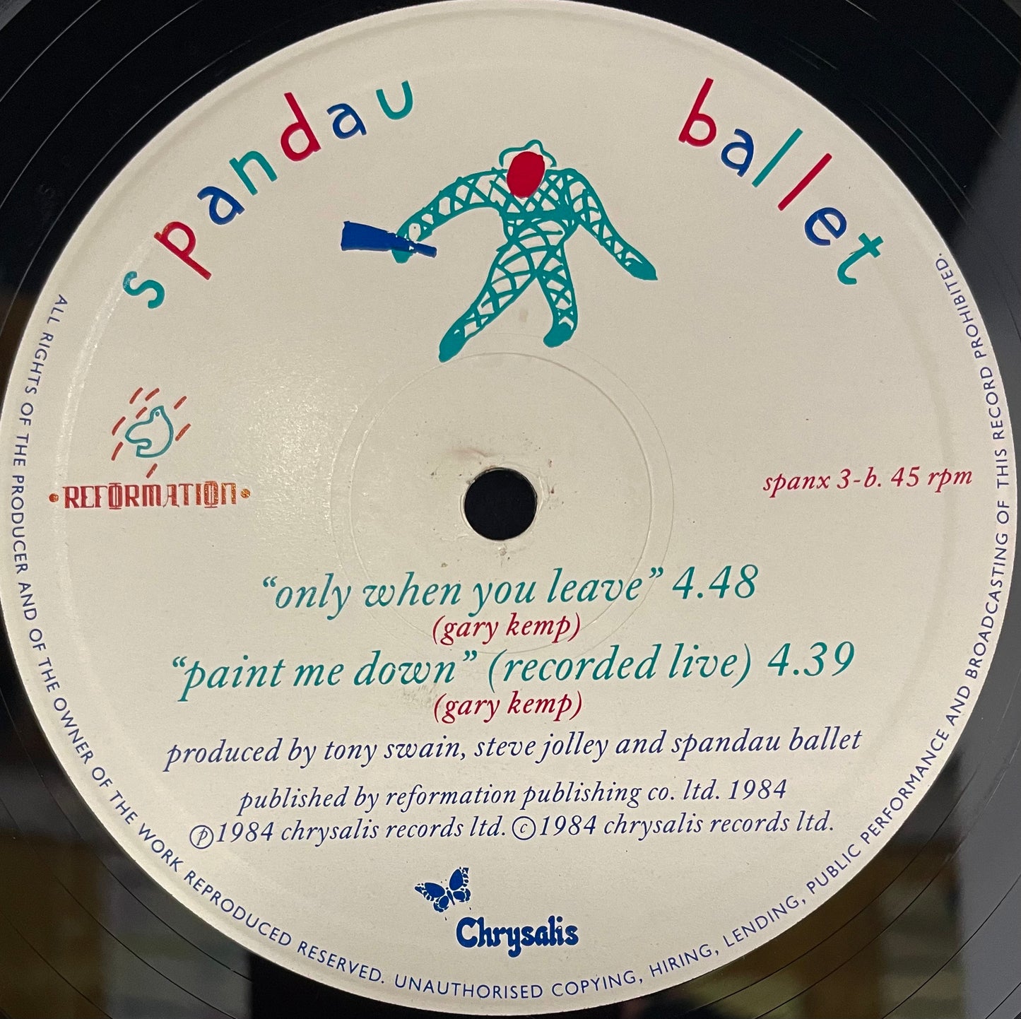 Spandau Ballet – Only When You Leave - USED Vinyl 12" Single