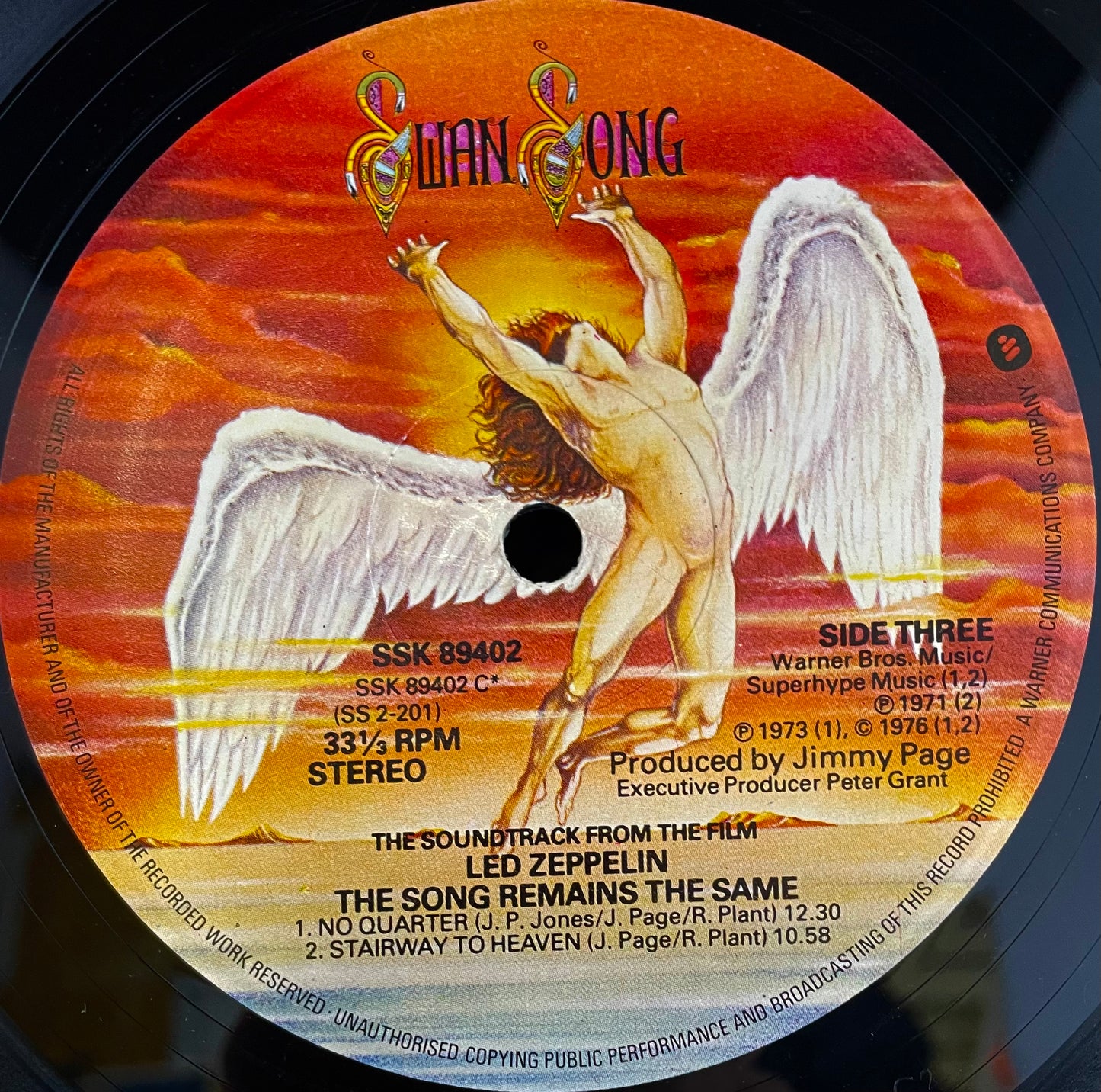 Led Zeppelin – The Soundtrack From The Film The Song Remains The Same - USED Vinyl 2LP