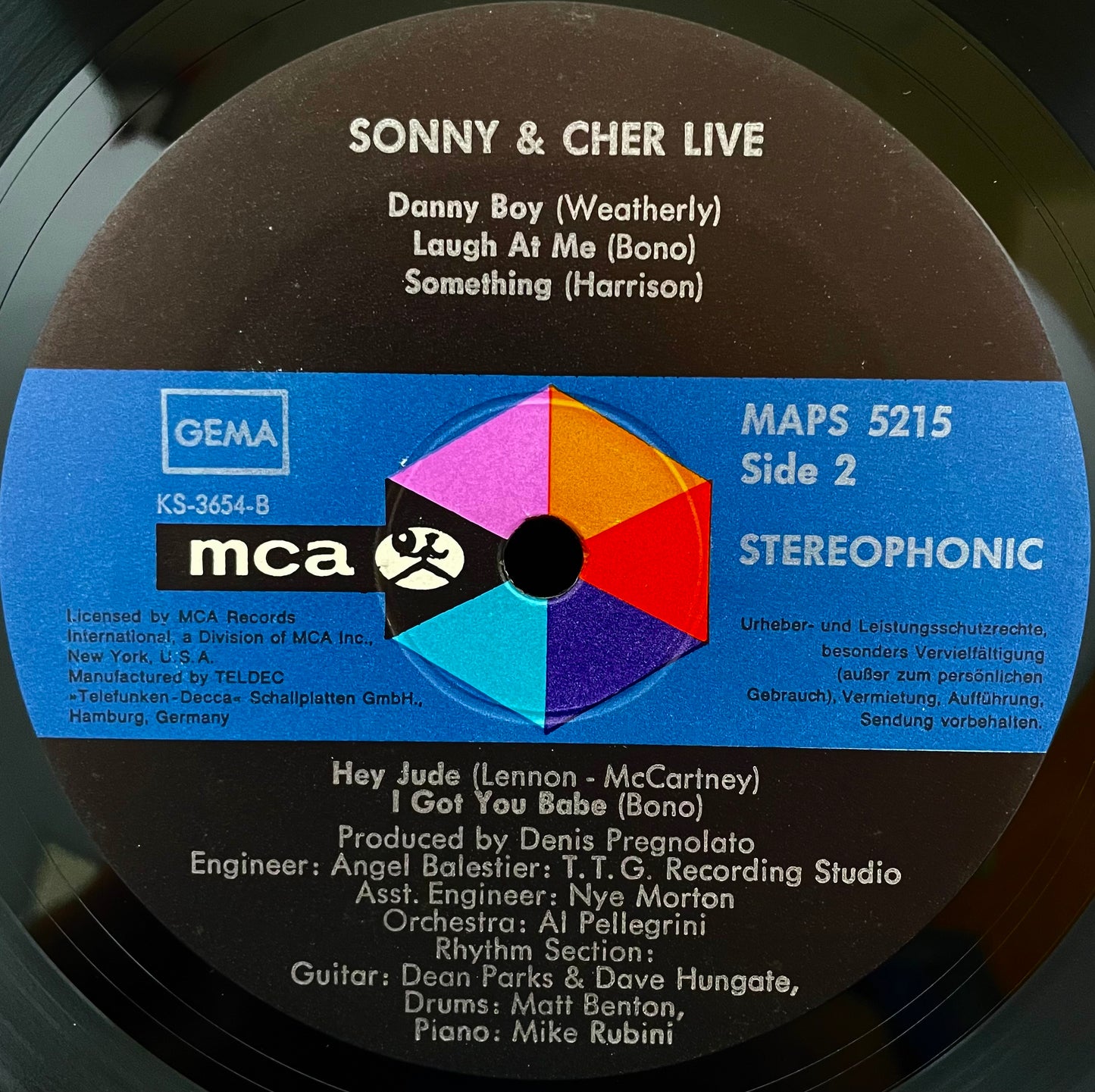 Sonny & Cher – Sonny & Cher Live –USED Vinyl LP