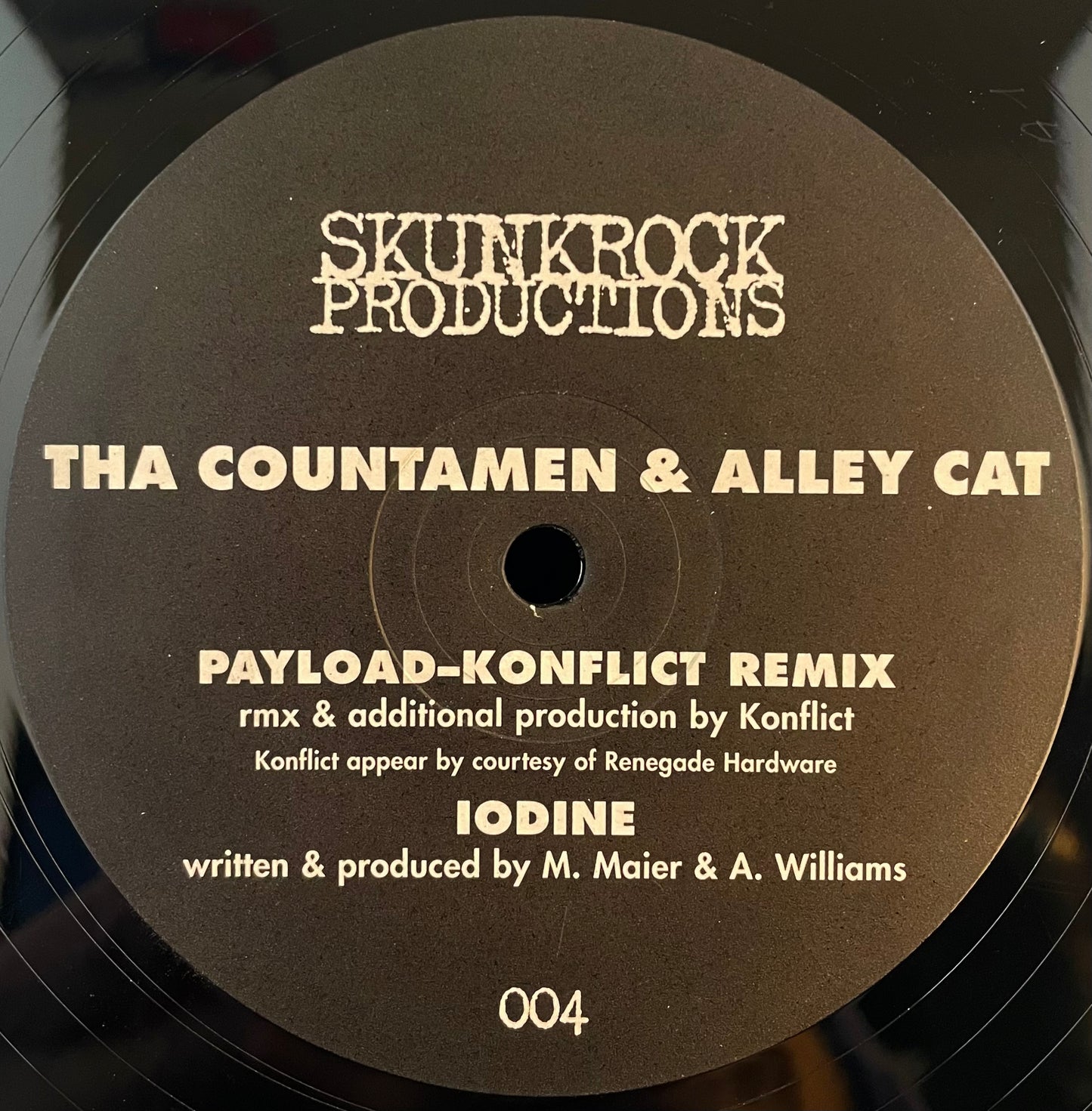 Tha Countamen & Alley Cat – Payload (Konflict Remix) / Iodine – USED Vinyl 12" Single